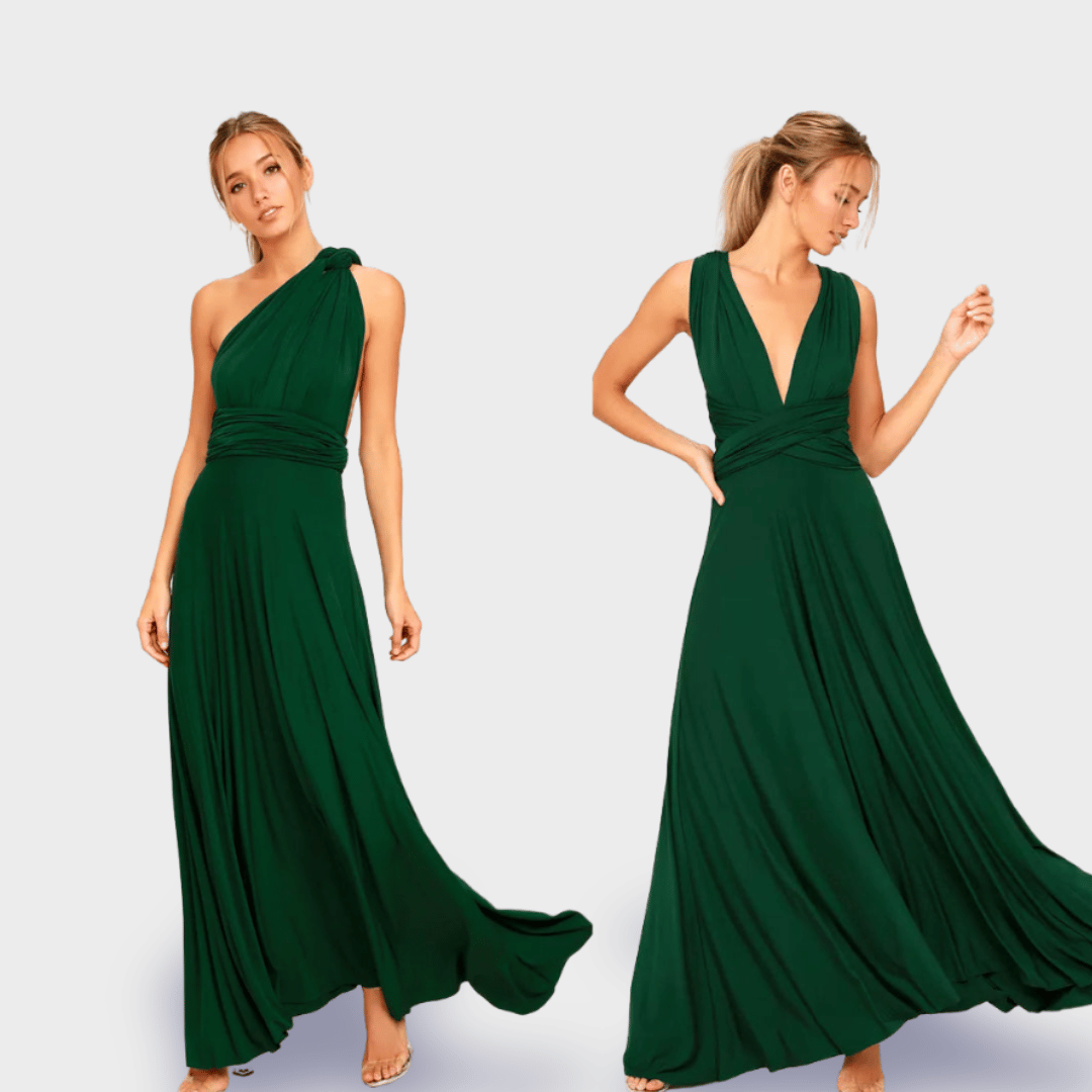 Dagmar | Robe portefeuille en tissu premium pour des apparitions élégantes