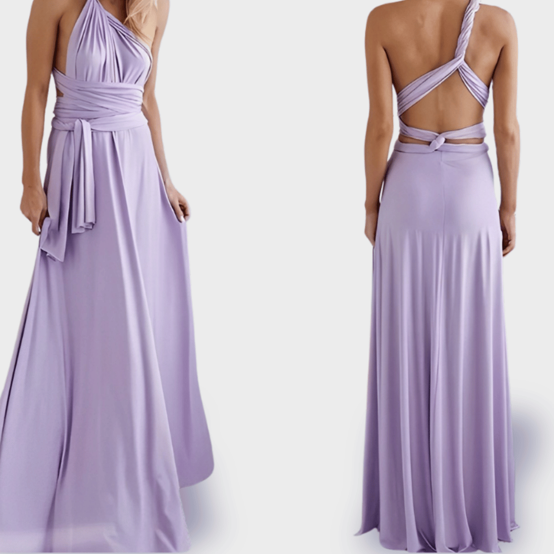 Dagmar | Robe portefeuille en tissu premium pour des apparitions élégantes