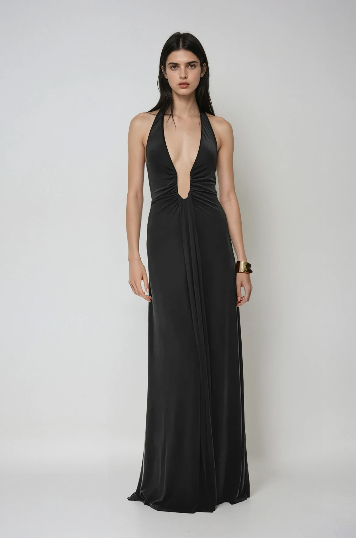 Soline – Robe Maxi en Cupro