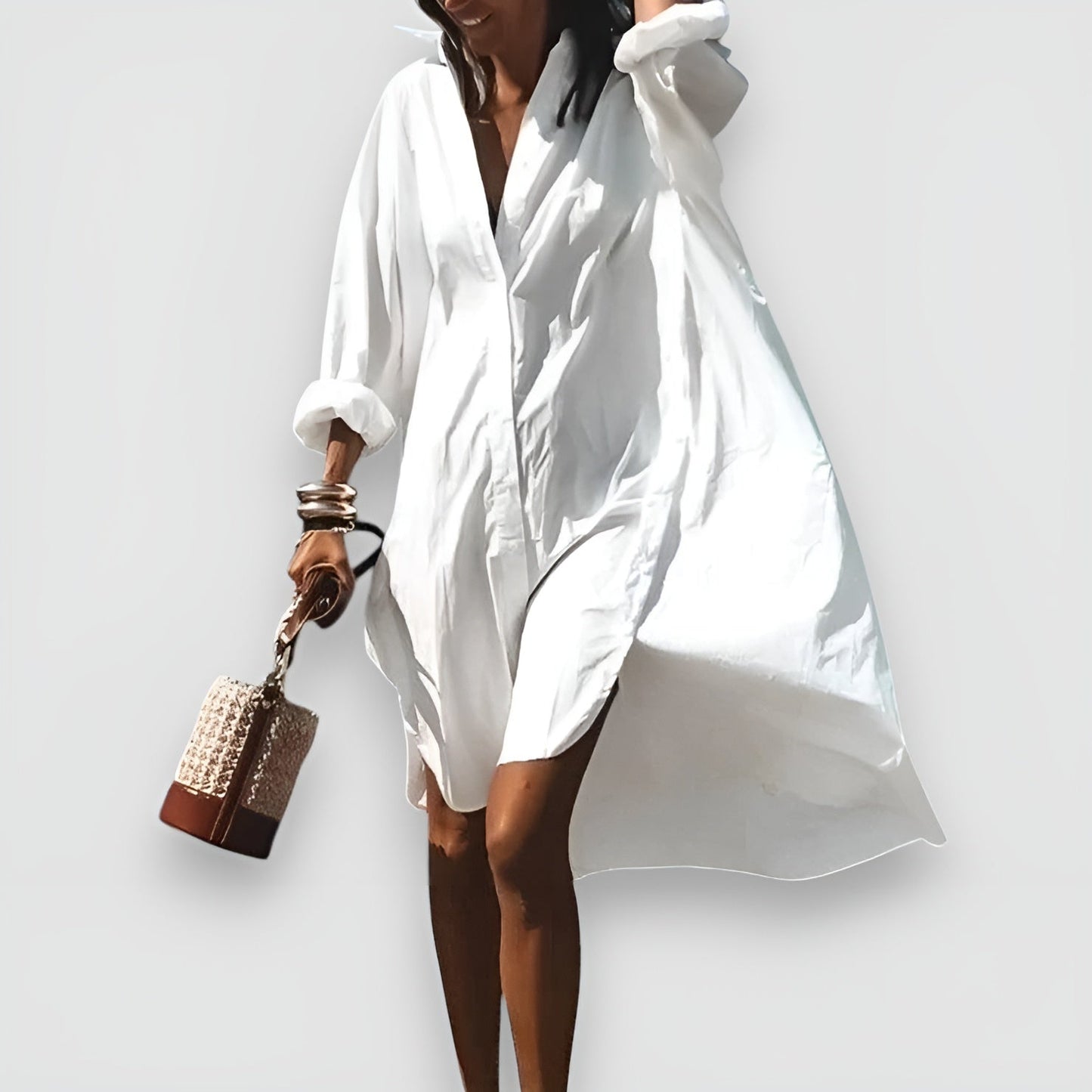 Rina™ | Robe Chemise Élégante et Polyvalente