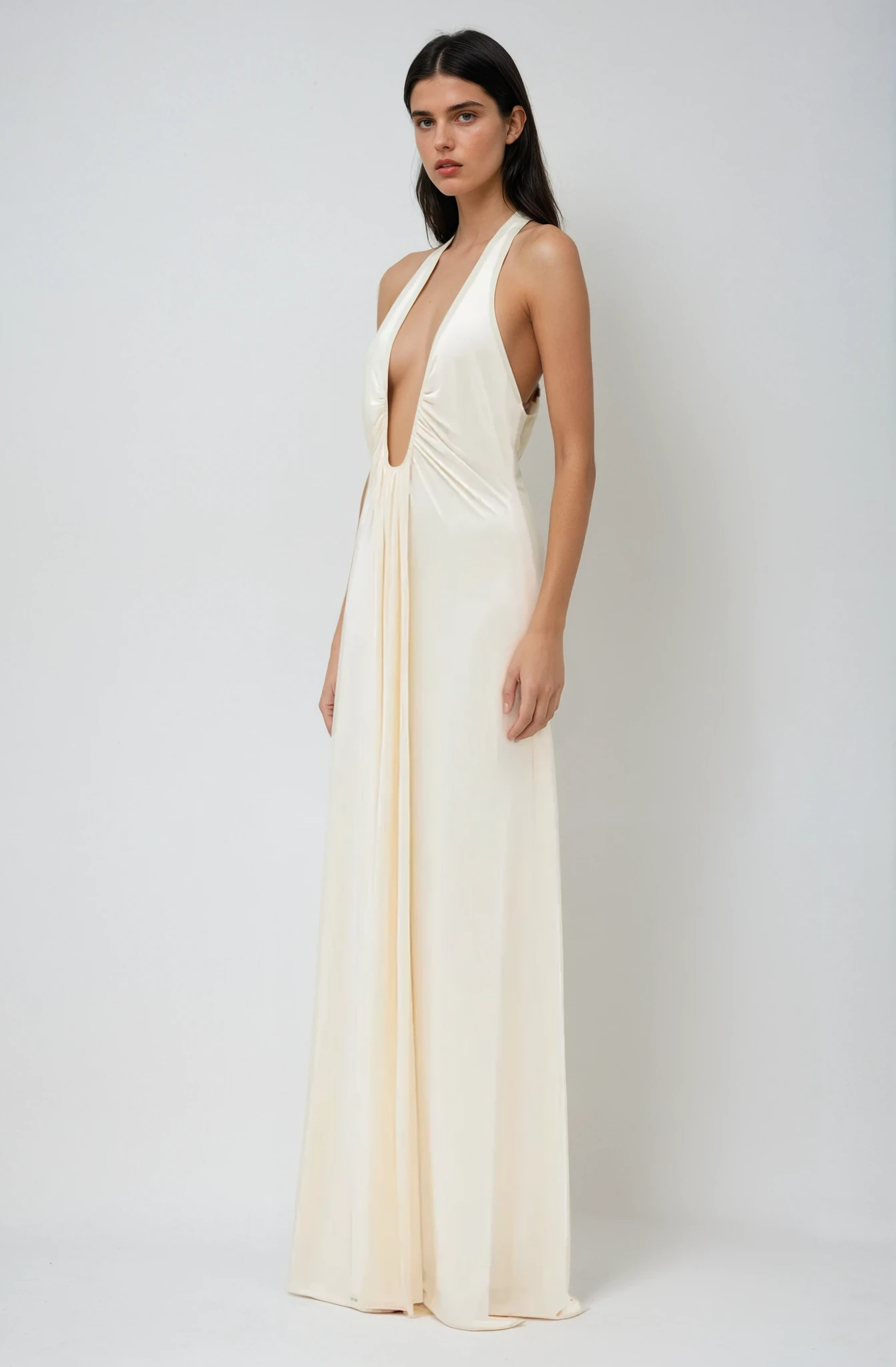 Soline – Robe Maxi en Cupro