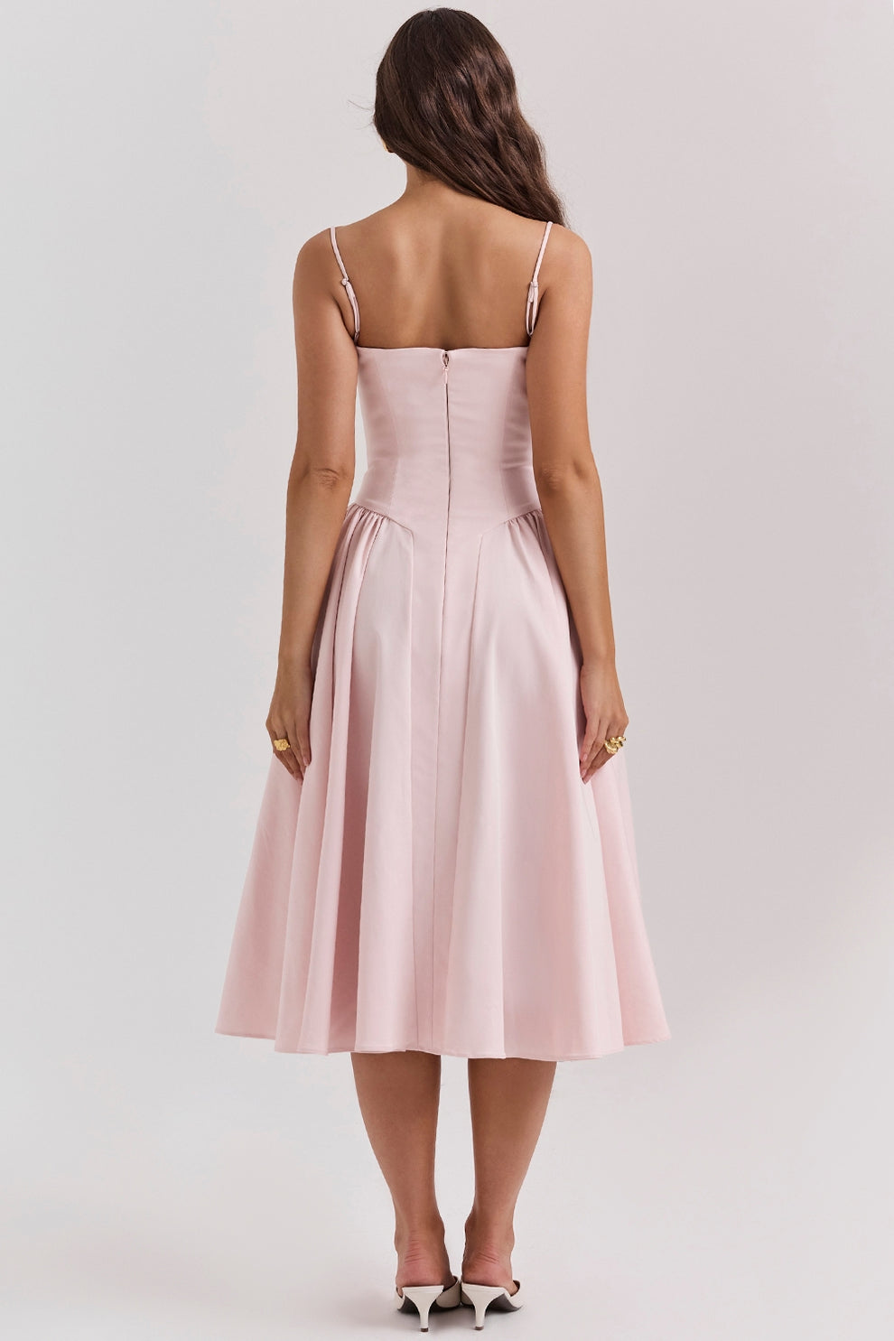 Maissa - Robe Midi Sans Manches Élégante