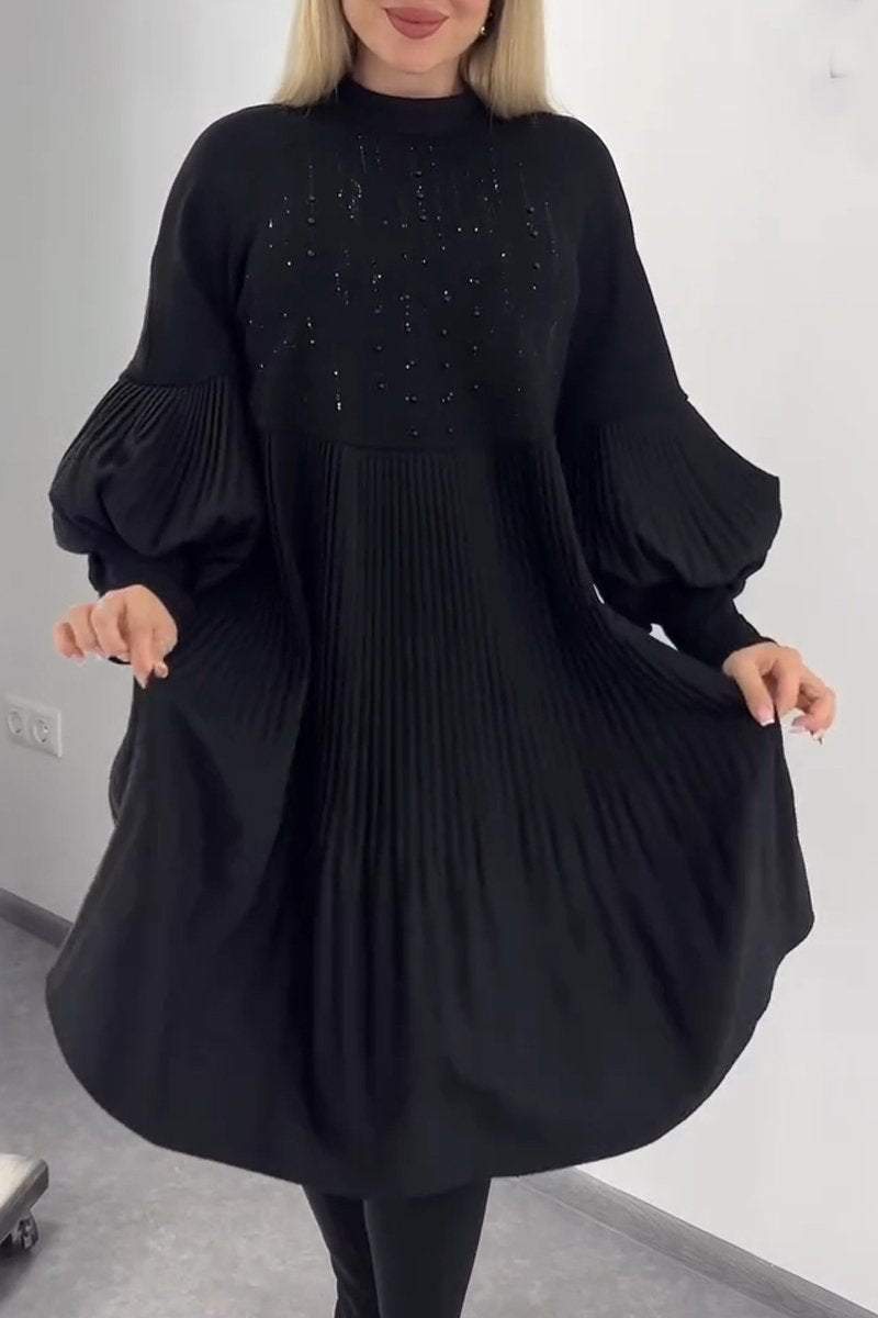 Aelvyna™ | Robe plissée couvrant le ventre