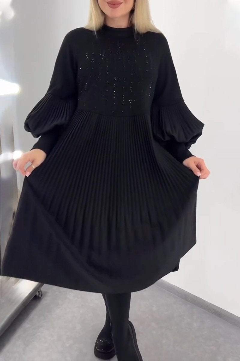 Aelvyna™ | Robe plissée couvrant le ventre