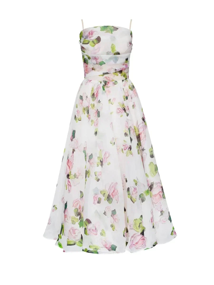 Alani™ | Robe Fleurie Sans Bretelles Envoûtante