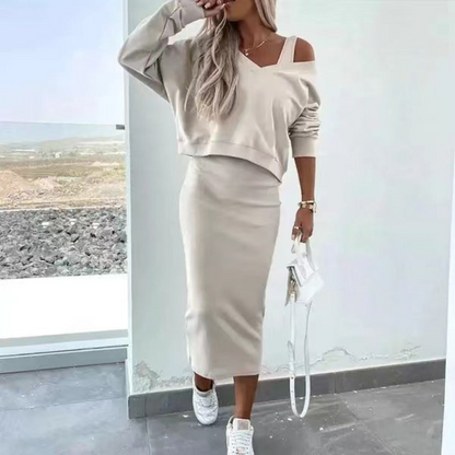 Eliza™ | Ensemble Haut et Robe Élégant
