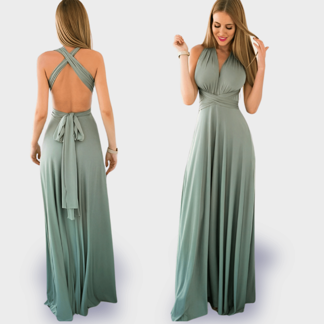 Dagmar | Robe portefeuille en tissu premium pour des apparitions élégantes