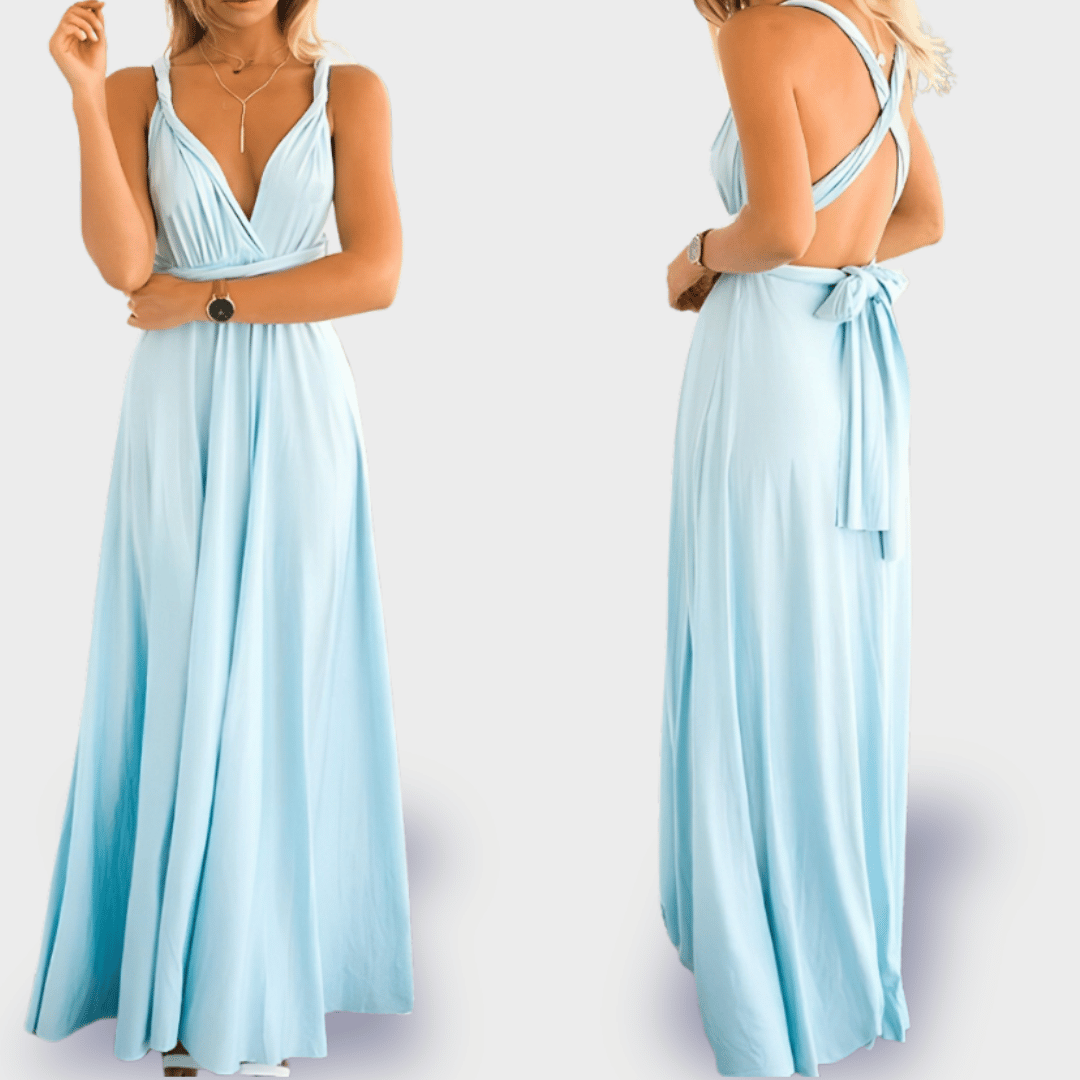 Dagmar | Robe portefeuille en tissu premium pour des apparitions élégantes