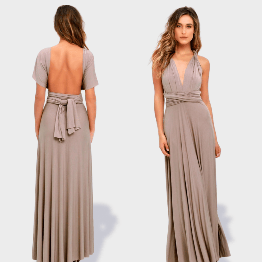 Dagmar | Robe portefeuille en tissu premium pour des apparitions élégantes