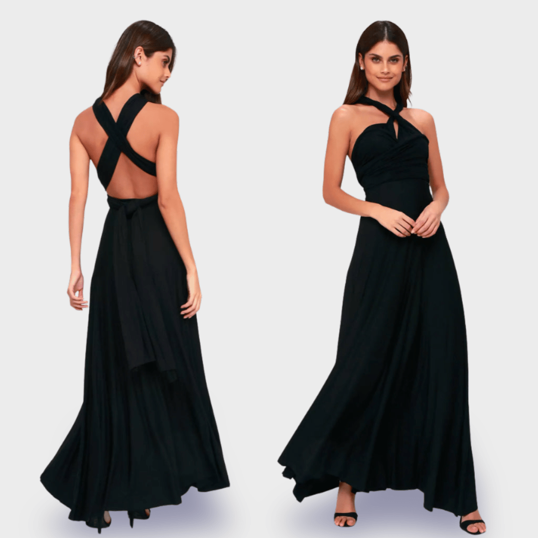 Dagmar | Robe portefeuille en tissu premium pour des apparitions élégantes