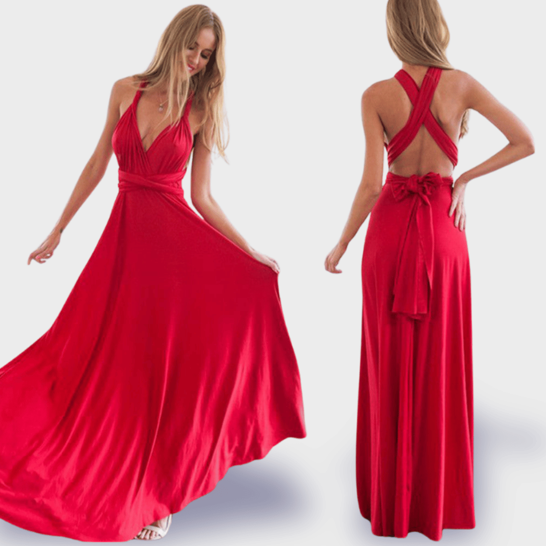 Dagmar | Robe portefeuille en tissu premium pour des apparitions élégantes