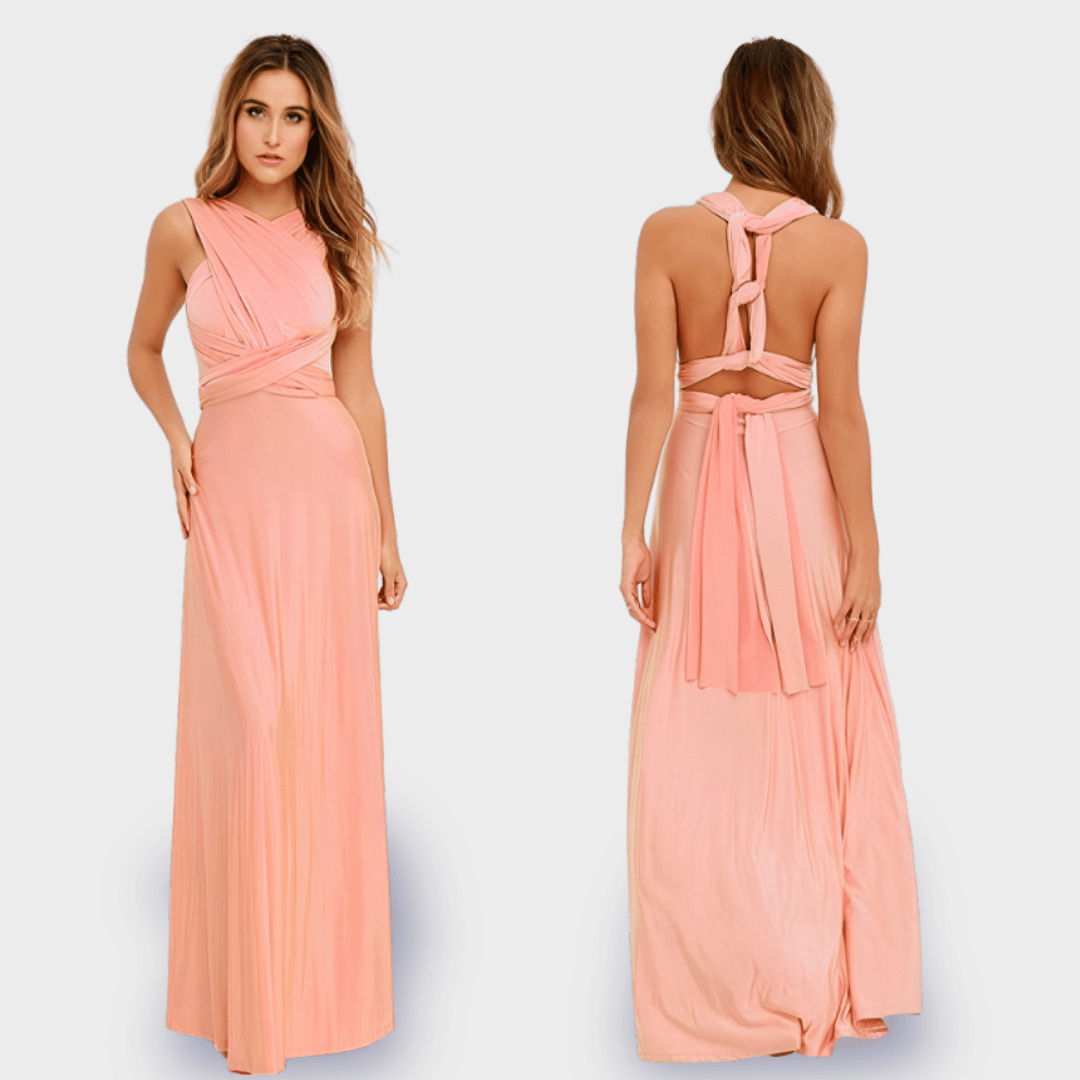 Dagmar | Robe portefeuille en tissu premium pour des apparitions élégantes