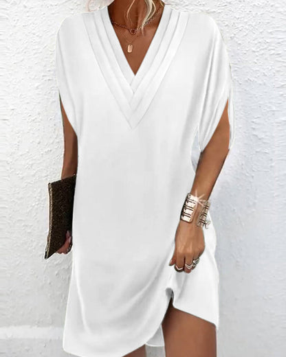 Novyxis™ | Robe Élégante avec Manches Ouvertes et Décolleté en V