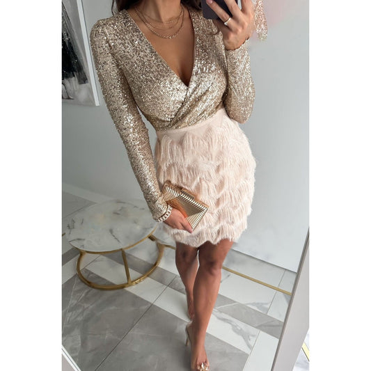 Felyndra™ | Robe avec patchwork et franges