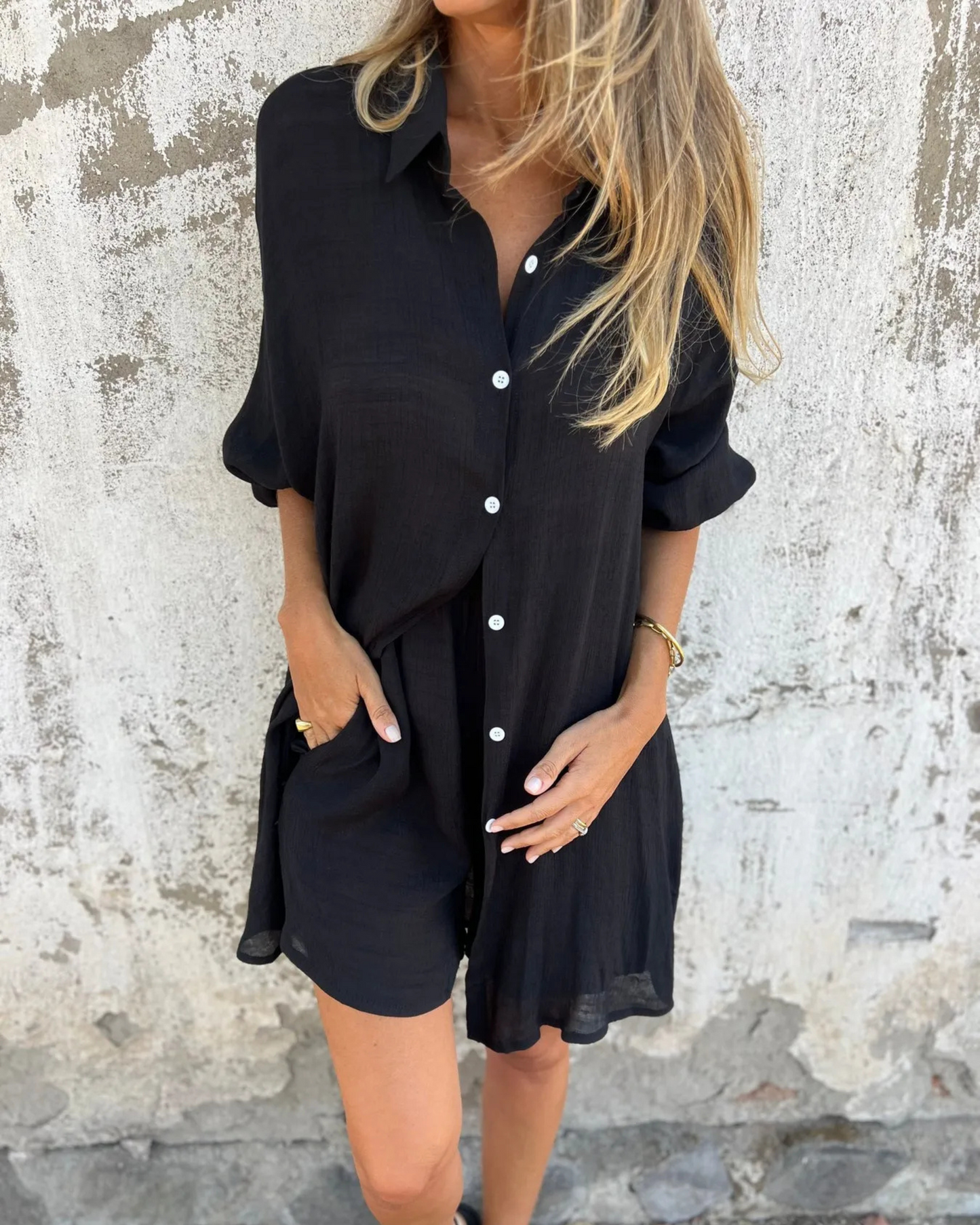 Tavira | Ensemble Chemise Décontractée & Shorts