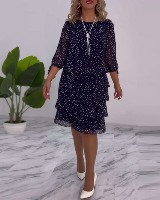 Flaire | Robe à Pois Superposés