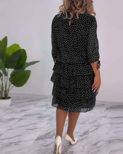 Flaire | Robe à Pois Superposés