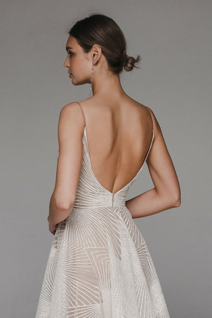 Xyros™ | Robe Midi Élégante à Sequins Géométriques
