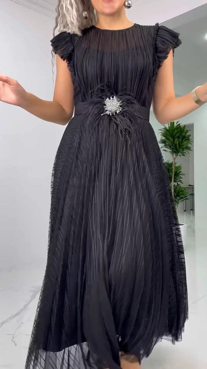 Lunara | Robe Chiffon Ajustée