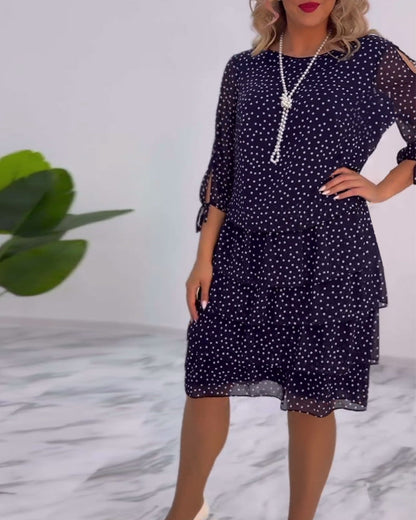 Flaire | Robe à Pois Superposés