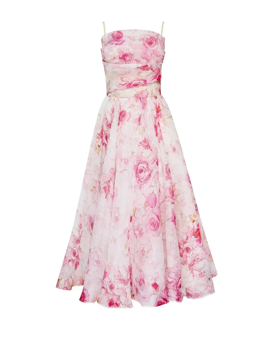 Alani™ | Robe Fleurie Sans Bretelles Envoûtante