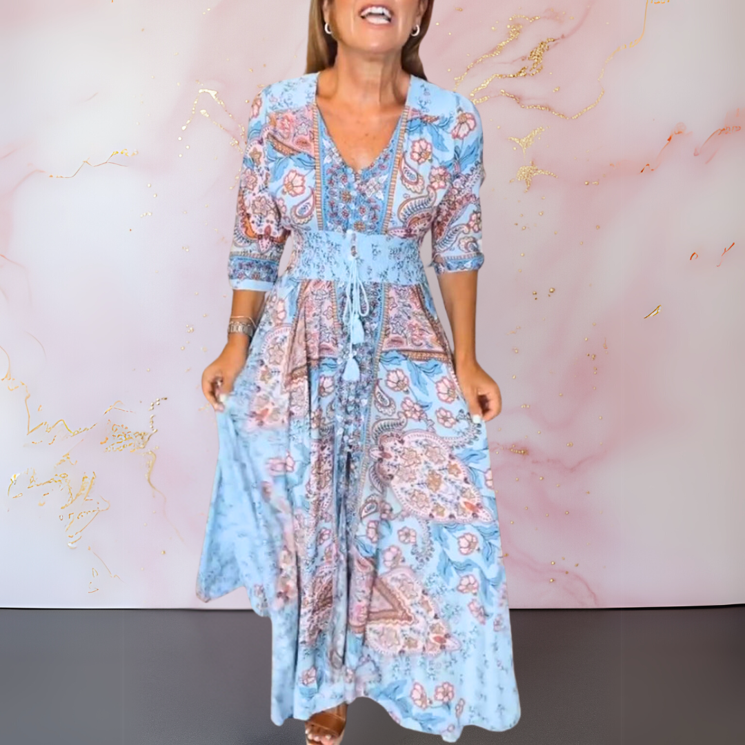 Marga | Robe d'été élégante à décolleté en V