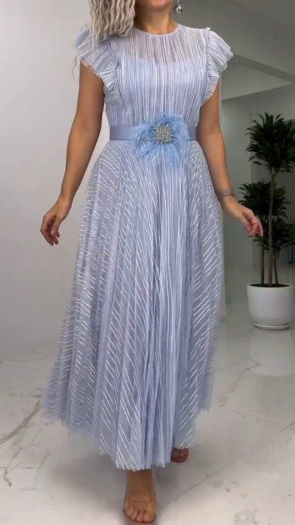 Lunara | Robe Chiffon Ajustée