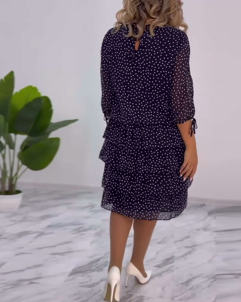 Flaire | Robe à Pois Superposés