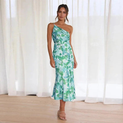 Weyla™ | Robe longue asymétrique à fleurs