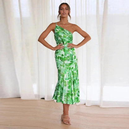 Weyla™ | Robe longue asymétrique à fleurs