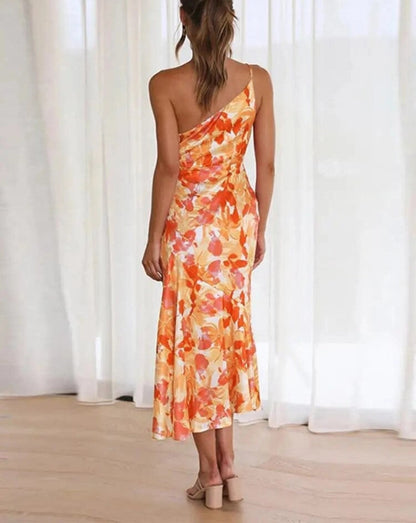 Weyla™ | Robe longue asymétrique à fleurs