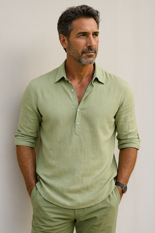 Giovanni™ | Chemise Classica en Coton-Lin