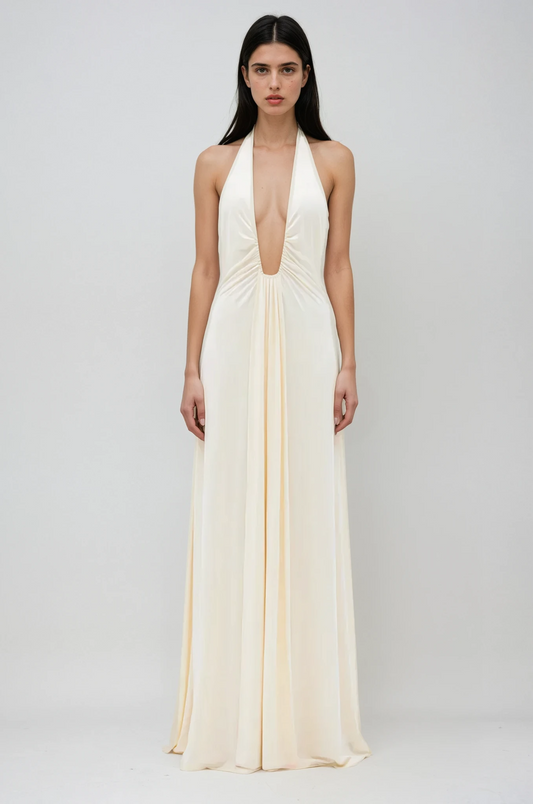 Soline – Robe Maxi en Cupro