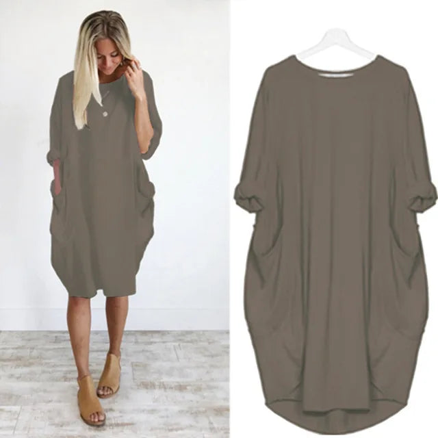 Vezia™ | Robe Confort Éternelle avec Poches Pratiques