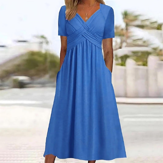 Jamal™ | Robe midi élégante avec couverture du ventre