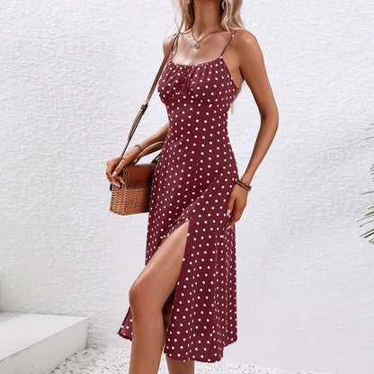 Quenby – Robe Midi à Pois