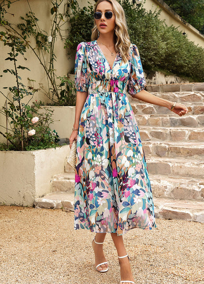 Ziano™ | Élégante Robe Fleurie