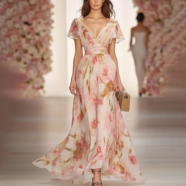 Fabrizia | Robe Florale de Rêve pour Occasions Spéciales