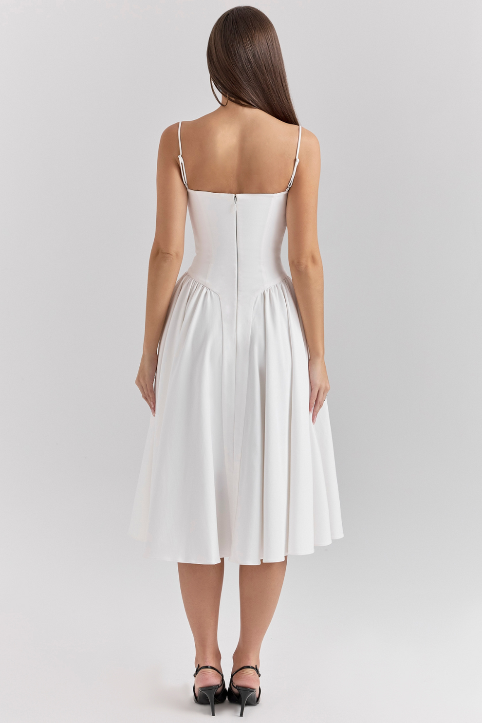 Maissa - Robe Midi Sans Manches Élégante