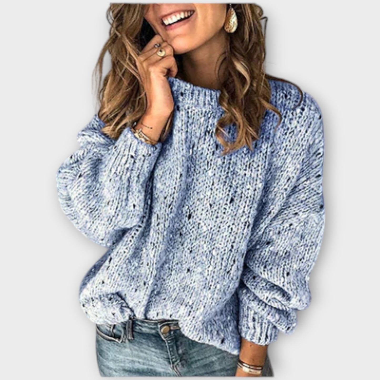 Elaris – Pull en Tricot à Manches Longues Confortable