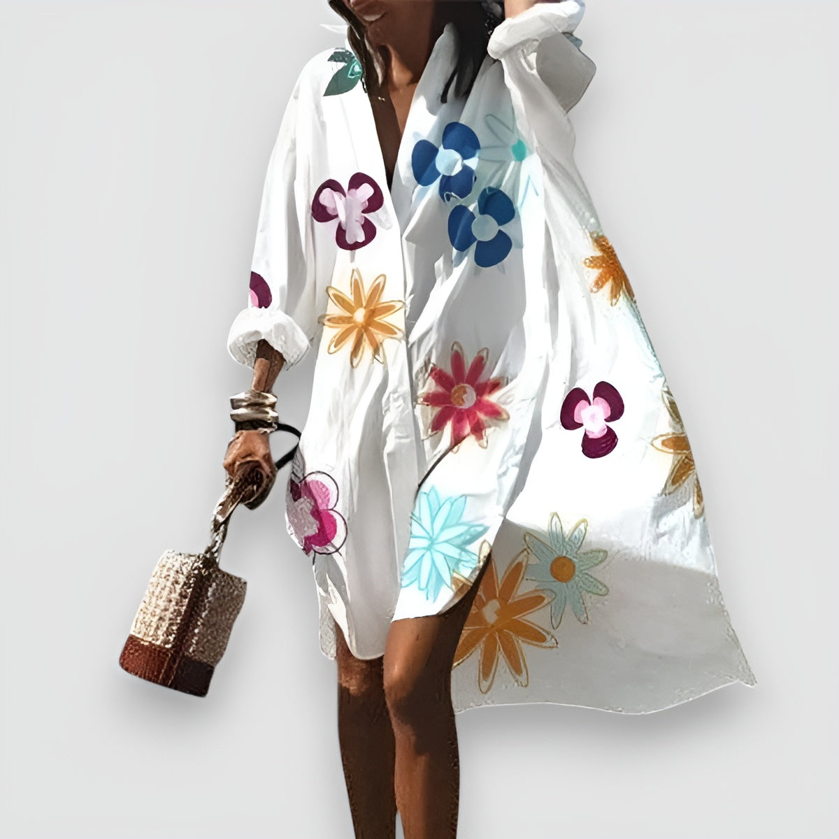 Rina™ | Robe Chemise Élégante et Polyvalente
