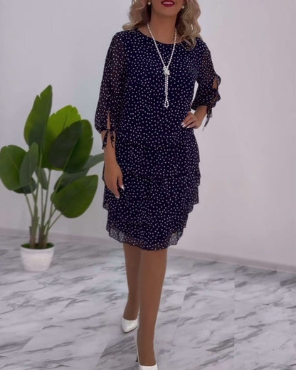 Flaire | Robe à Pois Superposés