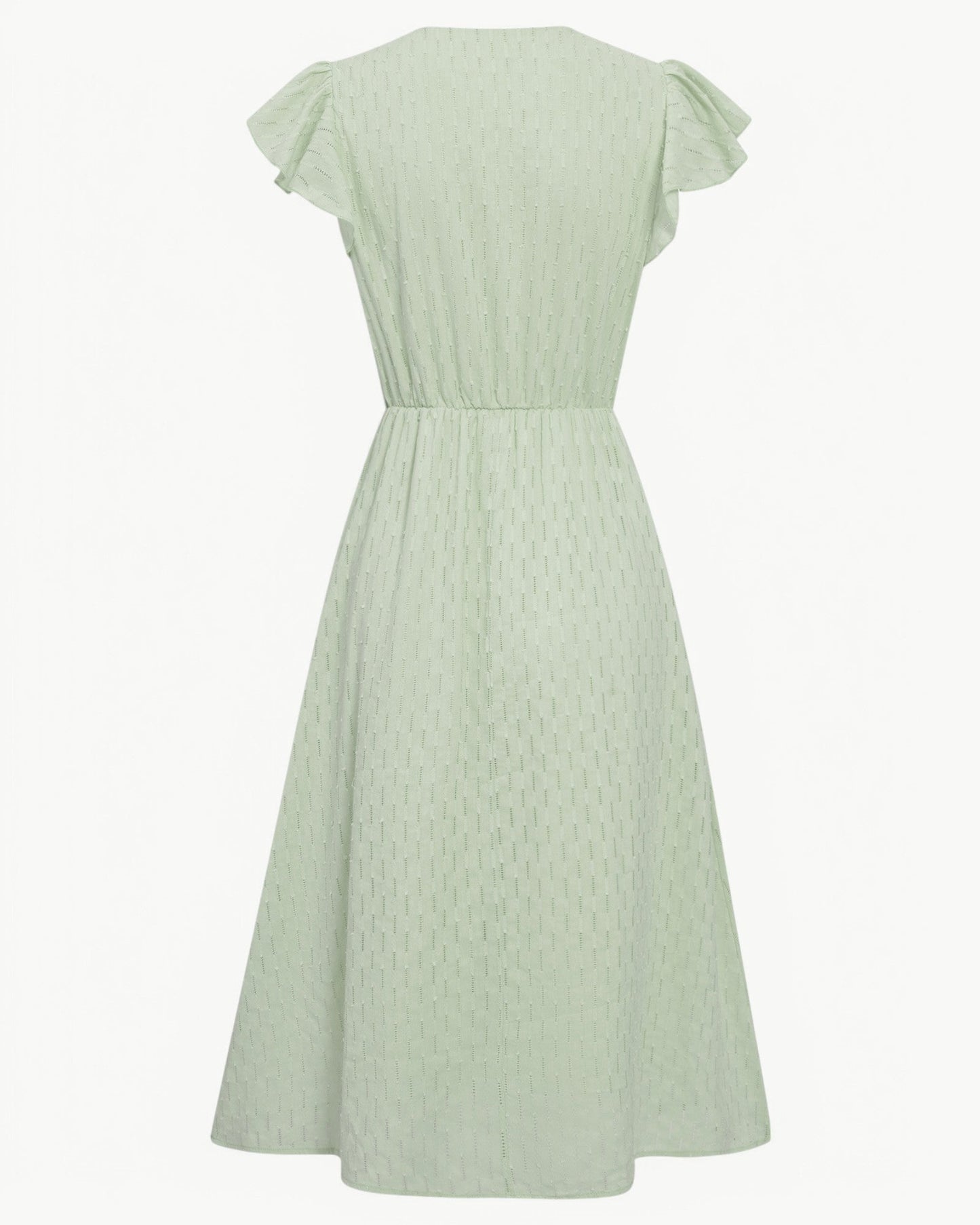 Zella™ | Robe midi élégante à col en V