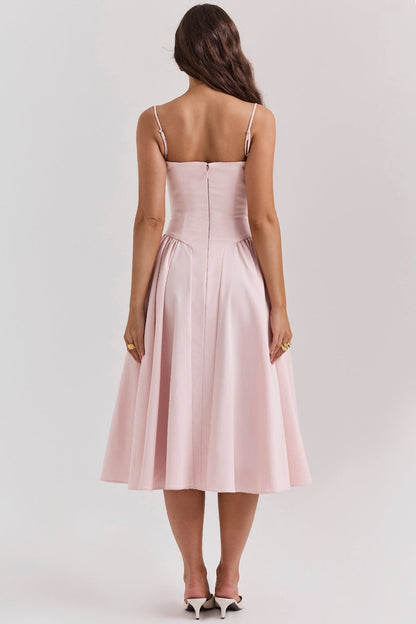 Maissa - Robe Midi Sans Manches Élégante