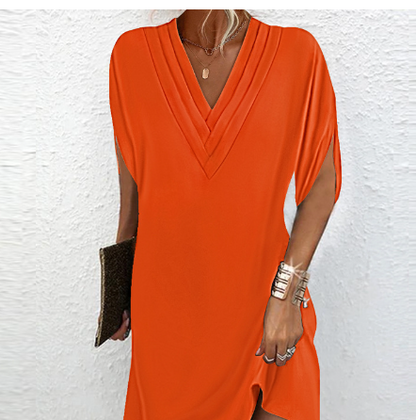 Novyxis™ | Robe Élégante avec Manches Ouvertes et Décolleté en V