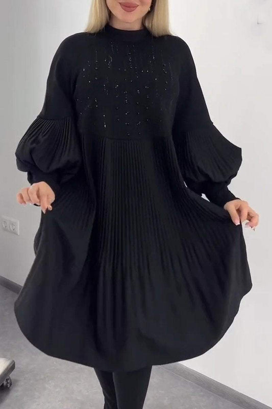 Aelvyna™ |  Robe plissée couvrant le ventre