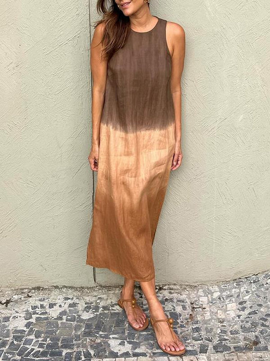Marea™ | Robe Longue Élégante avec Imprimé Tie-Dye