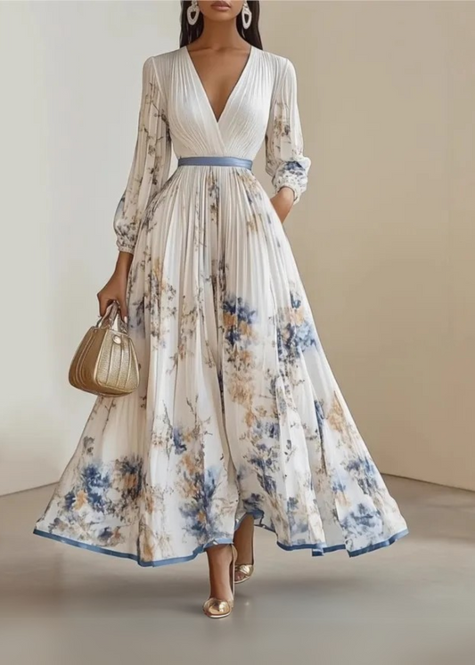 Katie | Robe Maxi Fleurie Élégante