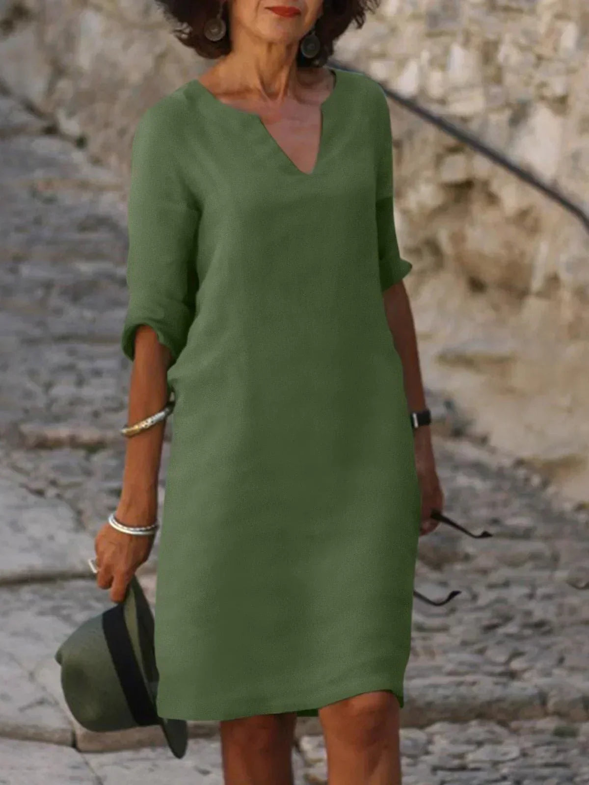 Elsie™ | Robe V-cou Élégante pour Toutes les Occasions