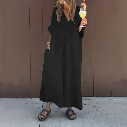 Arantxa - Robe Maxi Élégante à Décolleté en V